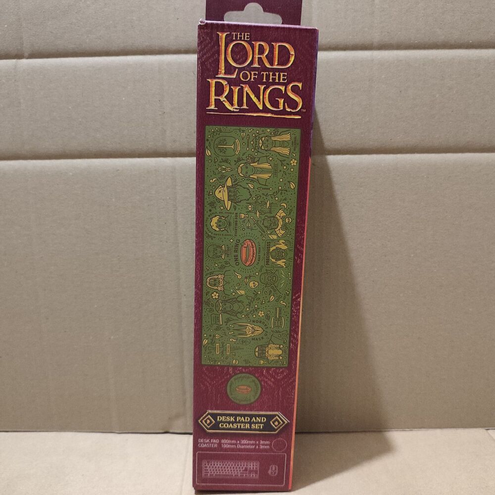 The Lord of the Rings Desk Pad & Coaster Set Official LoTR Collectibles Set